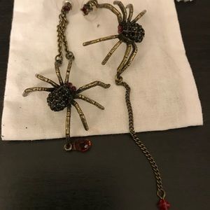 Betsy Johnson Spider earrings